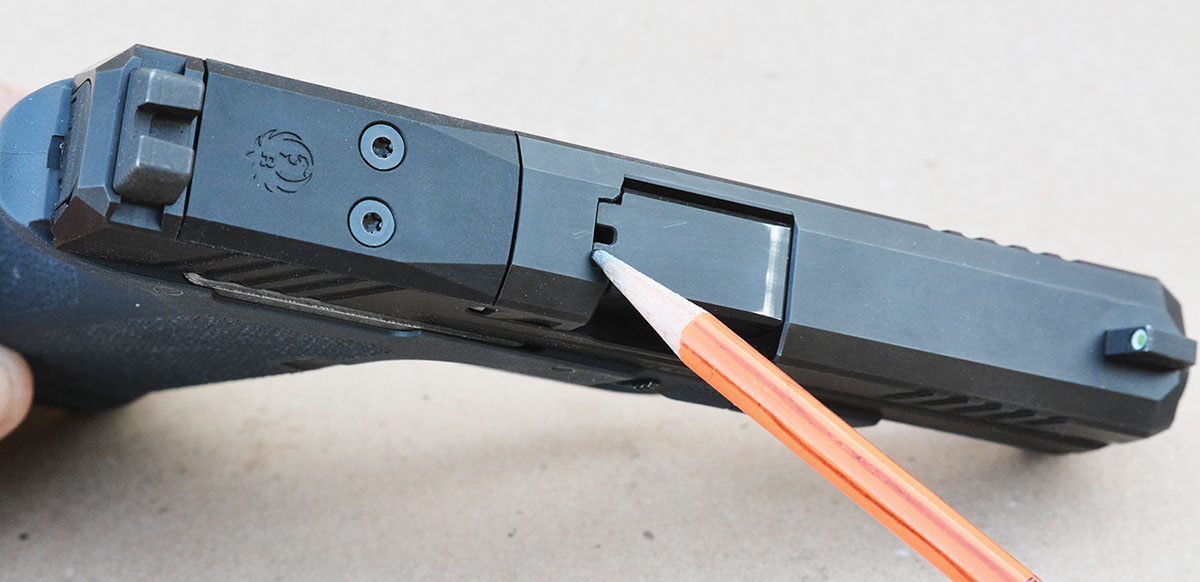 The RXM features a loaded round indicator.